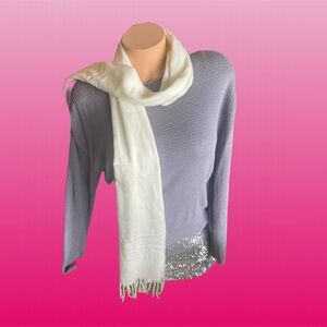 Steve Madden Elegant White Scarf